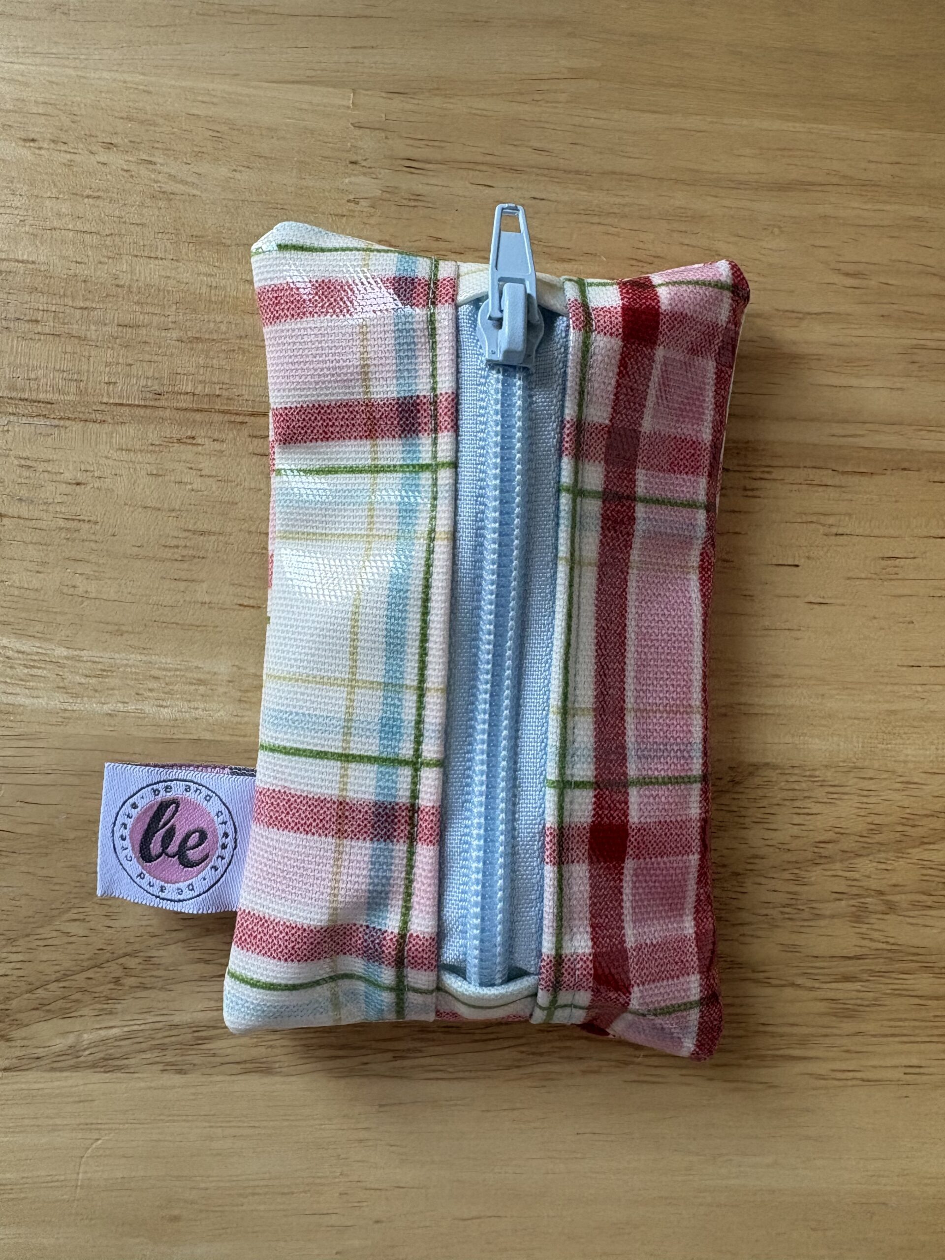 Etui na klucze pastelowa kratka - obrazek 3
