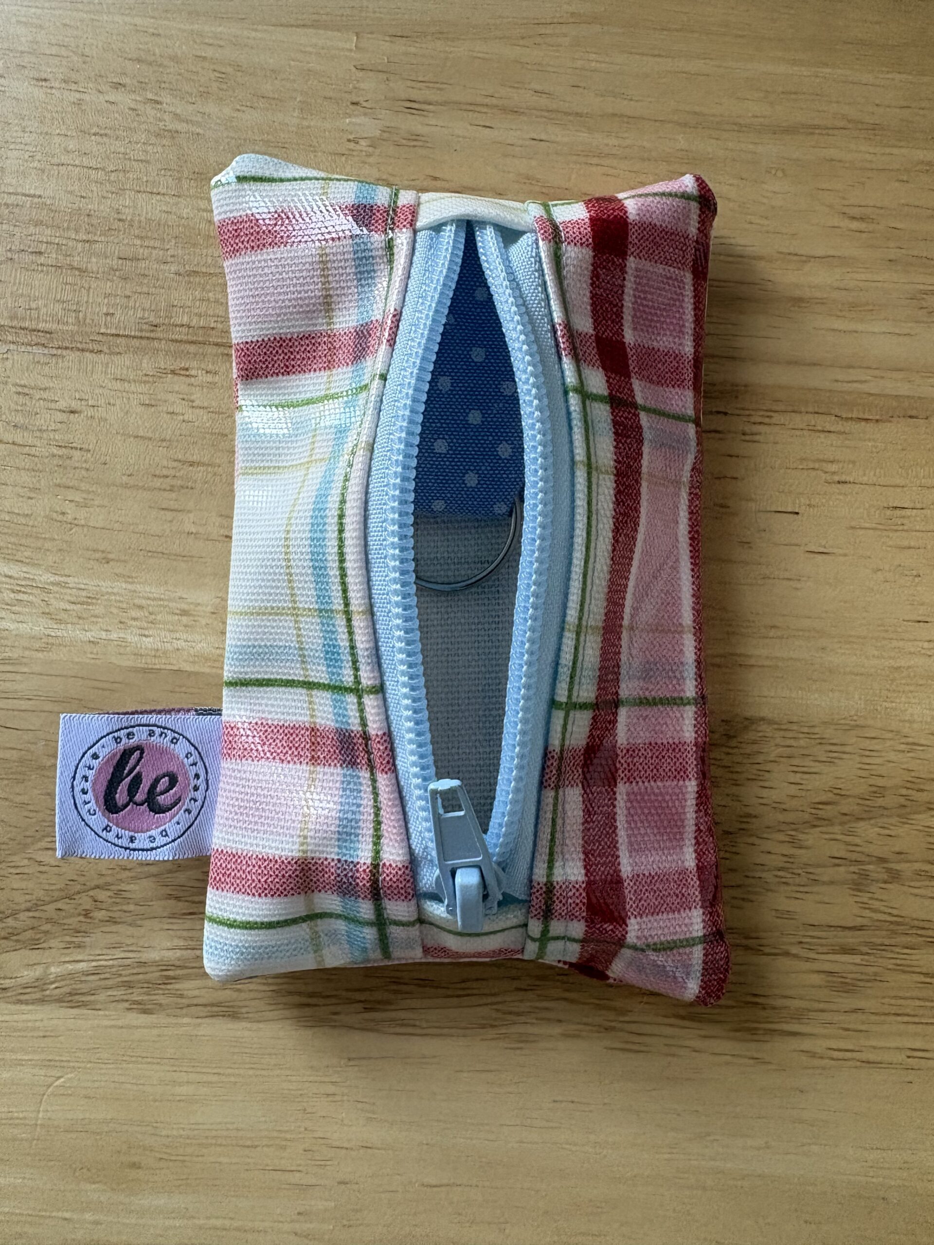 Etui na klucze pastelowa kratka - obrazek 4