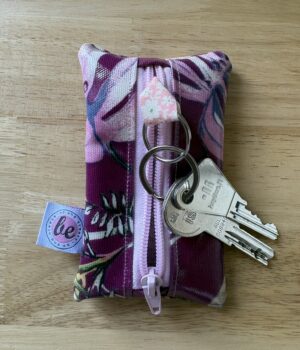 Etui na klucze wrzosowe w kwiaty